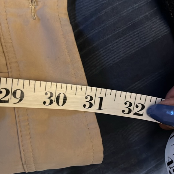 Polo Ralph Lauren. Large Golf/Wind Jacket. Beige w/ blue plaid lining - Picture 9 of 13